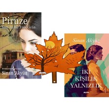 Alfa Yayınları Sinan Akyüz - Piruze - ve - Iki Kişilik Yalnızlık - 2 Kitap Yanında Yaprak Ayraç ile