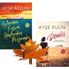 Everest Yayınları Ayşe Kulin -Yazarının 2 Kitabı- Aylardan Kasım Günlerden Perşembe - Dönüş -Yanında Yaprak Ayraç