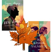 Alfa Yayınları Sinan Akyüz- Ben Amir - Iki Kişi Yalnızlık - 2 Kitap Yanında Yaprak Ayraç ile