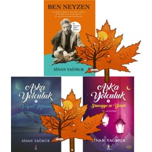 Kapı Yayınları Sinan Yağmur - Ben Neyzen - Aşka Yolculuk 1 ve 2 -Toplam 3 Kitap ve Yanında Yaprak Kitap Ayracı ile