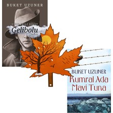 Everest Yayınları Buket Uzuner - Uzun Beyaz Bulut - Gelibolu - Kumral Ada Mavi Tuna - 2 Kitap Yanında Yaprak Ayraç ile