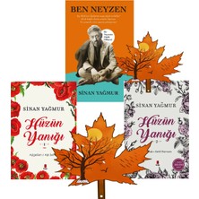 Kapı Yayınları Sinan Yağmur - Ben Neyzen - Hüzün Yanığı -1 ve 2 -Toplam 3 Kitap Yanında Yaprak Kitap Ayracı