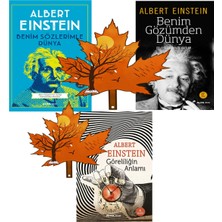 Alfa Yayınları Albert Einstein -3kitap-Yanında Yaprak Ayracı Ile- Benim Sözlerimle Dünya - Benim Gözümden Dünya
