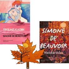 Everest Yayınları Simone De Beauvoir - Yıkılmış Kadın - Mandarinler - 2 Kitap Yanında Turuncu Yaprak Ayracı ile