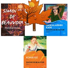 Everest Yayınları Simone De Beauvoir - Mandarinler - Başkalarının Kanı - Konuk Kız -3kitap Yanında Yaprak Kitap Ayracı