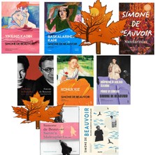 Everest Yayınları Simone De Beauvoir -Full Set 8 Kitap- Yıkılmış Kadın - Başkalarının Kanı - Mandarinler -Yaprak Ayraç