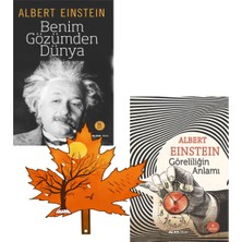 Alfa Yayınları Albert Einstein - Benim Gözümden Dünya - Göreliliğin Anlamı - Tescilli Kitap Ayracı ile