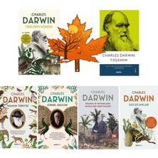 Alfa Yayınları Charles Darwin -Tam Set- Türlerin Kökeni - Yaşamım - Insanın Türeyişi - Cinsel Seçilim -Kitap Ayracı