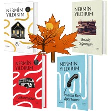 Everest Yayınları Nermin Yıldırım -Ciltli Set- Ev - Bavula Sığmayan - Dokunmadan - Unutma Beni Apartmanı -Kitap Ayracı