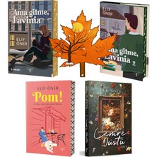 Artemis Yayınları Elif Öner Tam Set - Ama Gitme Lavinia -1 ve 2- Pom - Cemre Düştü - 4 Kitap - Tescilli Kitap Ayracı