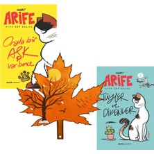 Alfa Yayınları Arife - Evde Cat Başına - Orada Bir Aşk Var Bence - Tüyler ve Dikenler - Tescilli Kitap Ayracı ile