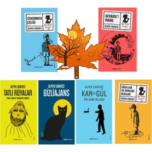 Alfa Yayınları Alper Canıgüz -Tam Set- Cehennem Çiçeği - Kıyamet Park - Gizli Ajans - Tatlı Rüyalar -Kitap Ayracı