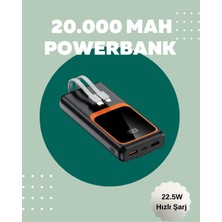 Zenvia Znv Dijital Ekranlı 20.000 Mah Powerbank | 22.5W Hızlı Şarj + Çoklu Bağlantı Seçeneği ZNV20