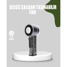 Zenviaa Dijital Ekranlı Şarjlı Mini Fan 100 Kademeli Hız Ayarı ZENVIAA365423