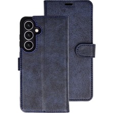 Zenviaa Samsung Galaxy S26 Kılıf Trend S Plus Kapaklı Kılıf - Lacivert ZENVIAAC12
