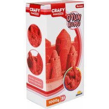 Zenviaa Mey Ithalat® Fun Dough Kinetik Kum 1000 G Kırmızı