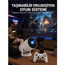 Zenviaa Oyun Konsolu Uyumlu Kablosuz Projeksiyon Cihazı Ev Sinema Deneyimi Yeni Nesil ZNV20245