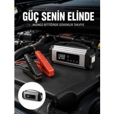 Zenviaa Yolda Kalmaya Son Dijital Ekranlı Akü Takviye ve Hava Kompresörü Çok Fonksiyonlu Acil G