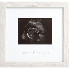 Mey İthalat Kate & Milo Rustik Sonogram Ilk Görüşte Aşk Çerçevesi, Ebeveyn Hediyesi Bekleniyor, Ultrason Resim Çerçevesi