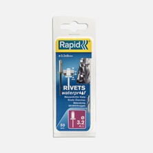 Rapid Perçin 3,2x8 mm Su Geçirmez Matkap Ucu 50 Adet (4'li Paket)
