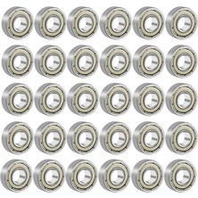 OEM Dünya Magnet 30 Adet 608ZZ Rulman - Metal Mühürlü Çok Amaçlı Bilye Rulman - Ölçüleri 8X22X7