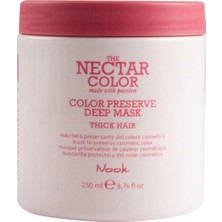 Mey İthalat Nook Nectar Color Color Preserve Kalın Telli Boyalı Saçlar Için Parlaklık Koruyucu Etkili Yoğun Onarıcı Saç Maskesi 250ML