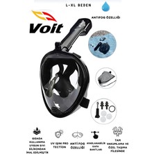 Voit Tam Yüz Maske Şnorkel L - XL Beden Siyah Renk ile Su Altında Keyifli Dalış Deneyimi
