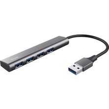 OEM Halyx 4 Port USB Hub 3.2 - Tak Çalıştır, Küçük, Şık ve Güçlü, Kablo Uzunluğu: 10 Cm, Toplam Ağırlık :38 gr