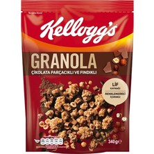 Ülker Kellogg's Granola Çikolata Fındıklı 340 G (4'li Paket)