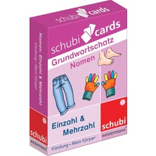 Mey İthalat Schubicards Deutsch / Schubicards Grundwortschatz. Nomen: Einzahl – Mehrzahl. Themen: Mein Körper, Kleidung: 1. Schuljahr Bis 4. Schuljahr: 10