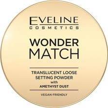 Mey İthalat Eveline Cosmetics Wonder Match Translucent Ametist Tozu Içeren Vegan Pudra Şeffaf