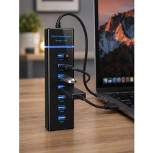 Zenviaa USB Hub 7 Port USB 3.0 Çoklayıcı Windows Uyumlu ZENVIAA365423