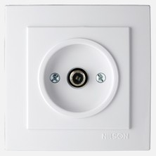 Nilson Touran Beyaz Sat Prizi F Konnektör (5'li Paket)
