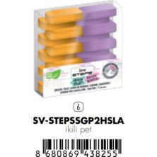 Mey İthalat Serve Steps Silgi Pastel Hrd Sar-Lavanta 2li Pet