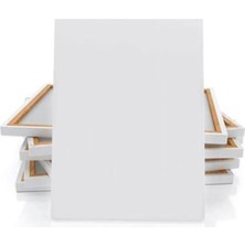 OEM %100 Pamuk Öğrenci Işi Kampanyalı Yandan Zımbalı Tuval 35X50 cm Resim Tuvali - 1 Adet - Boş Tuval