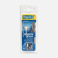 Rapid Perçin 4,8X18 mm Paslanmaz Matkap Ucu 50 Adet (2'li Paket)