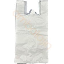 OEM Kalın Beyaz Poşet Büyük Boy Hışır Atlet Poşet Market Manav Poşeti Çöp Poşeti 1 kg