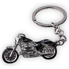 OEM Kdot Motorsiklet Tasarımlı Anahtarlık, Siyah, Çinko Alaşım Metal, Motor Temalı, Dayanıklı, 4.5x2.5 cm