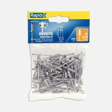 Rapid Perçin 4X12 mm Alu Poşet 100 Adet (4'li Paket)