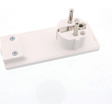 Tek-İş Tek-Iş Fiş Yassı Topraklı Beyaz (4'li Paket)