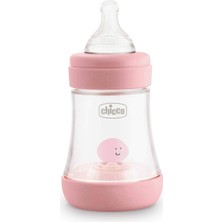 Mey İthalat Chicco Mükemmel 5 Silikon Enayi ile 5 Anti-Koloni Töreşi 0 + Ay, Biofontional Intuiflow Sistemi, Pembe, 150 ml