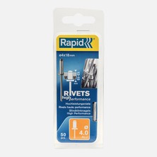 Rapid Perçin 4X18 mm Alu Matkap Ucu 50 Adet (4'li Paket)