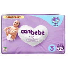 Mey İthalat Canbebe Fırsat Paketi Bebek Bezi, Midi 56'lı