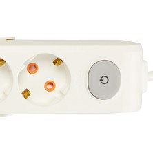 Mey İthalat Viko Multi-Let 3lü Anahtar-Topraklı Kablolu Ç.k 2m Priz