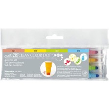 Mey İthalat Kuretake KUTC-6100-4V Zig 4 Clean Colour Dot Kalem Seti, Multi, S, 4 Adet