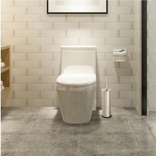 OEM Metal Wc Fırçası, Krom Tuvalet Temizleme Fırçası, Paslanmaz Çelik Saplı, Dayanıklı ve Hijyenik Banyo Aksesuarı