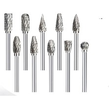 OEM Dremel Uyumlu Mini Oyma Gravür Uç Seti 10'lu Ahşap Metal Plastik Için, 7430000722462