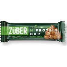 Züber Fıstık Ezmeli Vegan Protein Bar 45 G (7'li Paket)