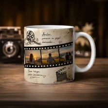 Nostaljik Film Şeritli Resim Baskılı Premium Kupa