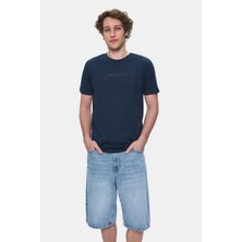 Ecko Unltd. EMPIRE Lacivert Bisiklet Yaka Nakışlı Standard Fit Erkek Tshirt